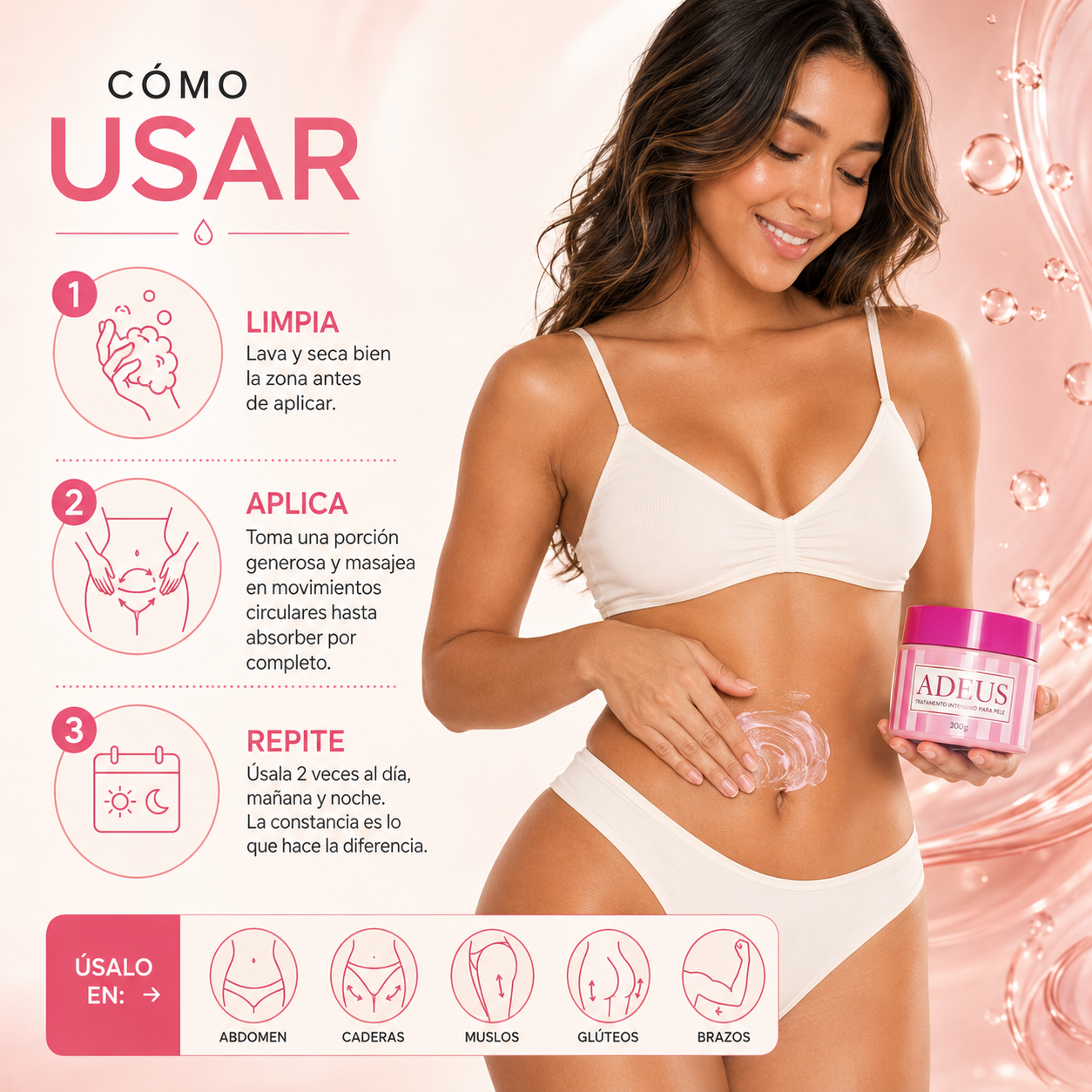 Crema ADEUS – Tratamiento Corporal Intensivo Brasileño 300g (Original)